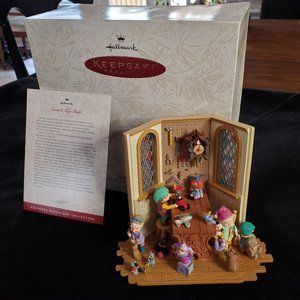 Hallmark 1996 Santa's Toy Shop Display Piece w/3 Artists Signatures NIB